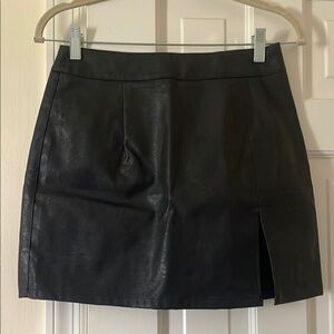 Black Leather Skirt